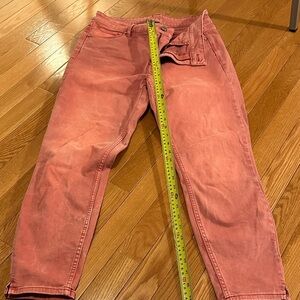 WHBM Faded Rose Pink Skinny Crop Jeans